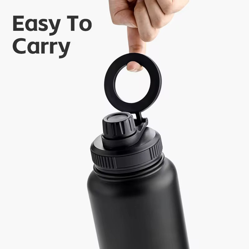 Folding ring used to carry the black FlowMount insulated bottle
